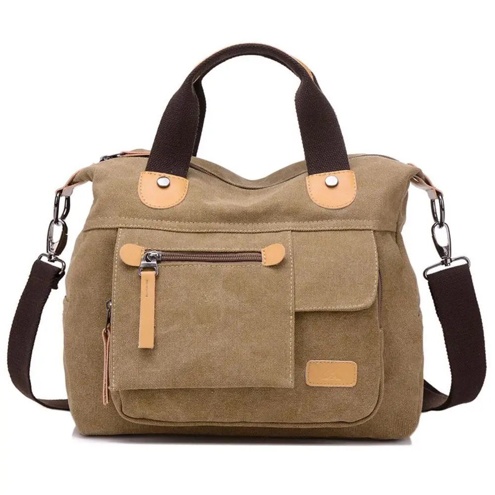 

Leisure Canvas Large Capacity Women's Handbag Adjustable Messenger Shoulder Bag