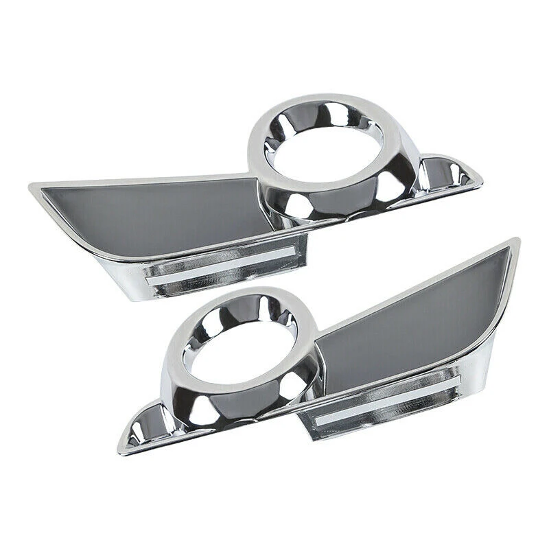 2pcs Front Fog Light Lamp Cover Trim For Toyota Highlander ABS