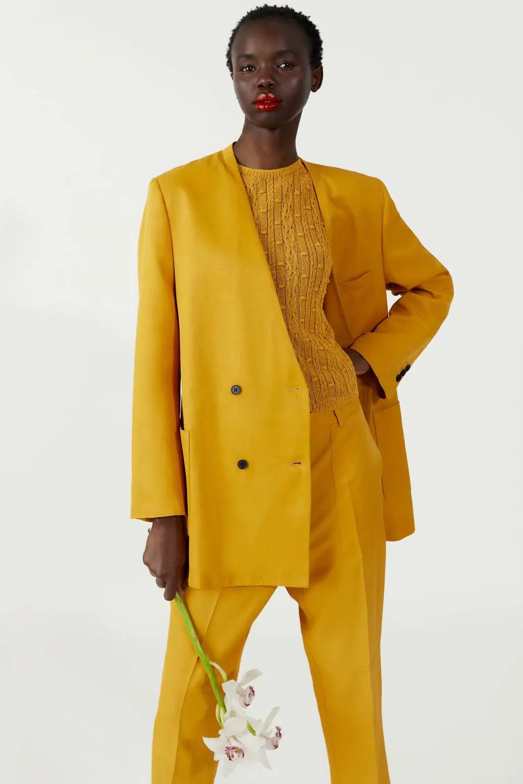 Весенний Блейзер, женский двубортный Длинный блейзер, офисный женский пиджак, женский желтый блейзер для отдыха, Свободное пальто, уличная одежда