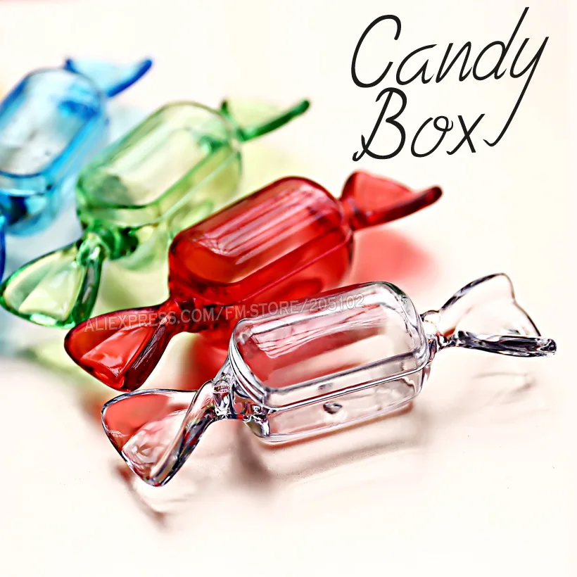 

Lovely Candy Box DIY Accessory Tiny Display Storage,Clear Red Green Blue color for Nails Art Jewelry beads Crafts container case