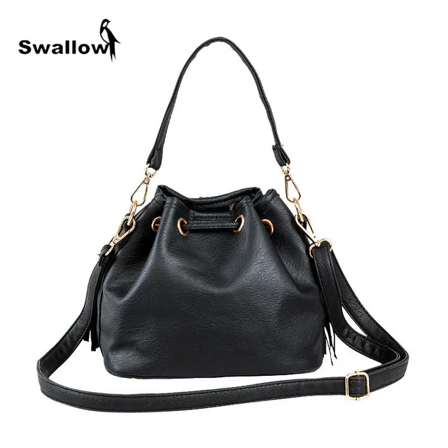 Fashion Spring 2017 Newest Shoulder Bags For Women Leather Fashion Spring 2017 Newest Shoulder Bags For Women Leather Drawstring Crossbody Famous Brand Handbag Bucket