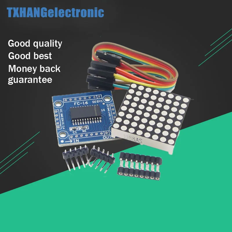 

1pcs MAX7219 dot matrix module microcontroller module DIY KIT
