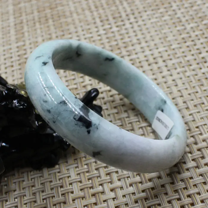 

60mm Certified Grade "A" Natural Green stoneite stone Gems Bracelet Bangle 3602