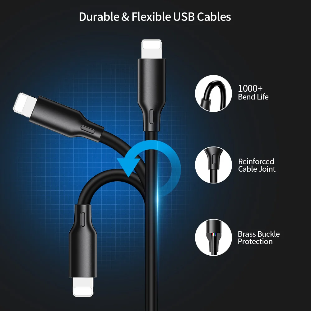 RAXFLY USB Kabel Für iPhone 11 Pro Max XR/XS Max/X 6/6 S/7 /8 Plus Ladegerät Kabel Daten Schnelle L