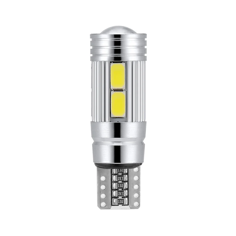 10 шт. T10 белый 5630 Светодиодный 194 W5W 10 SMD Canbus Error Free автомобиля клиновидные боковые светильник лампочка 12V авто Интерьер светильник для автомобиля светодиодный светильник