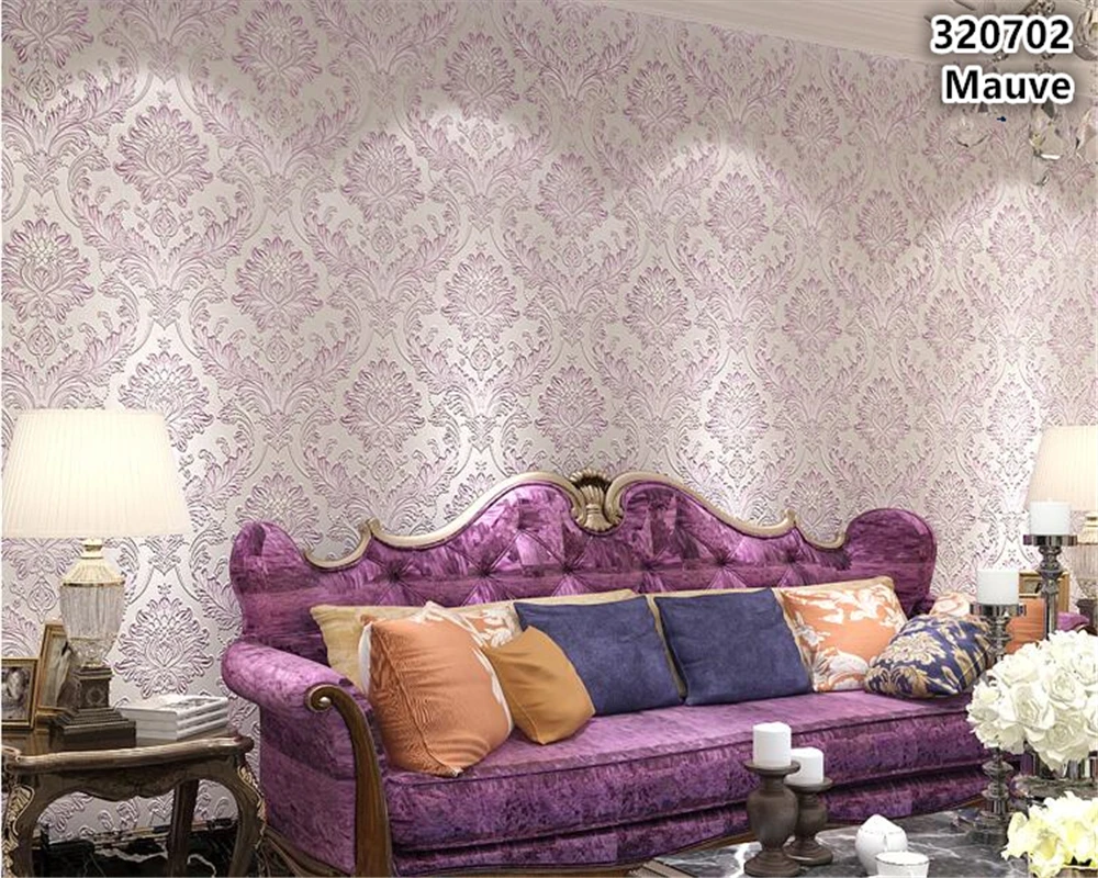 beibehang European wall paper TV backdrop nonwoven fabric 3d wallpaper
