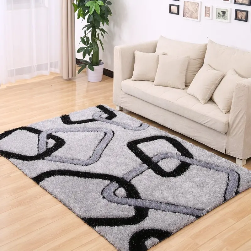 Brief Plaid Stretch Yarn Rugs And Carpets For Home Living Room Brief Plaid Stretch Yarn Rugs And Carpets For Home Living Room Modern Bedroom Area Coffee Table Thicken Floor Mat 120x170cm In Carpet From