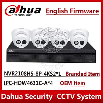 

EXPRESS Shipping Dahua Security Camera System 6MP IP camera IPC-HDW4631C-A & 8ch 8POE NVR2108HS-8P-4KS2 Surveillance P2P Systems