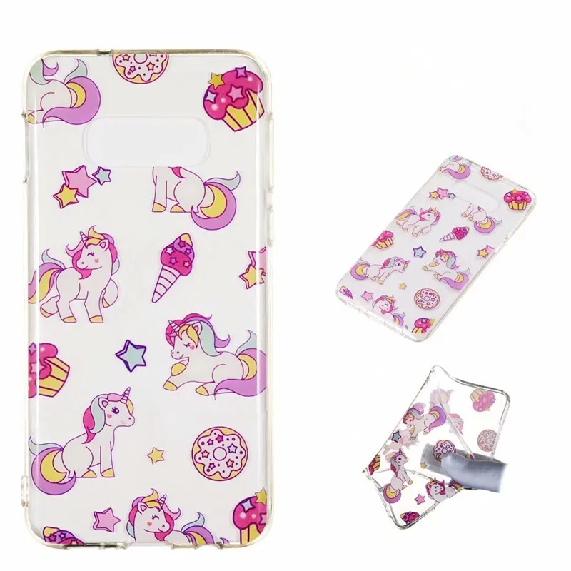 

3D Printing Unicorn Pattern Soft TPU Cover For Samsung Galaxy S10 Ultra Thin Case For Samsung S10 Plus S10Lite Phone Accessories