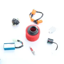 Performance Coil AC CDI Modified 38mm Air Filter Relay Regulator Flasher Spark Plug 139QMB GY6 50cc