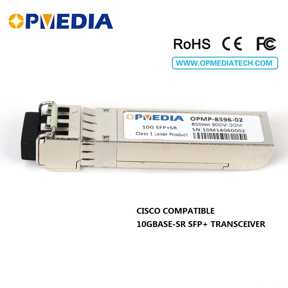 

300M 10G SFP+ 850nm DDM transceiver module compatible with CISCO FINISAR H3C HP D-LINK Zyxel JUNIPER EXTREM HUAWEI equipments