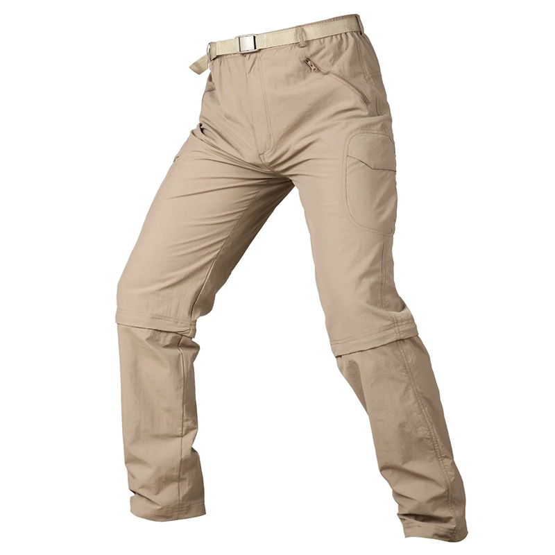Refire gear легкие съемные военные штаны мужские быстросохнущие камуфляжные тактические штаны дышащие отстегивающиеся армейские брюки - Цвет: Khaki