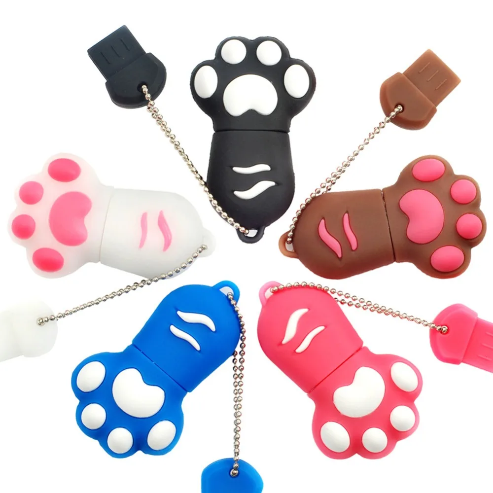 

Cute USB Flash Drive Cat's claw 4GB 8GB 16GB 32GB 64GB Pen Drive Cartoon U Disk Memory Stick Flash Stick Pendrive Thumb Drive