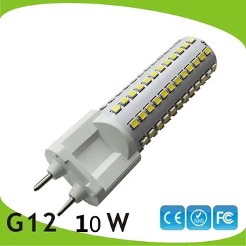 

50pcs/lot 10W aluminum G12 led corn bulb lamp 360 degree beam angel PL bulb light replace excellent heat dissipation DHL free
