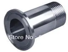 

Free shipping 1/2" DN15 SS304 stainless steel Sanitary Ferrule Male Threaded connector Pipe Fitting Fits TRI CLAMP (OD 50.5mm)