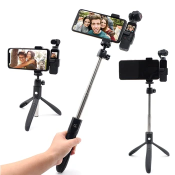 

OSMO Pocket Tripod Handheld Gimbal Extension Stick Rod Pole Scalable Holder Mount Smartphone Selfie Stick 360 Degree