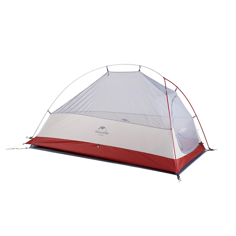 Naturehike CloudUp Series Ultralight Hiking Tent 20D/210T Fabric  For 1 Person With Mat Warm Tent NH18T010-T