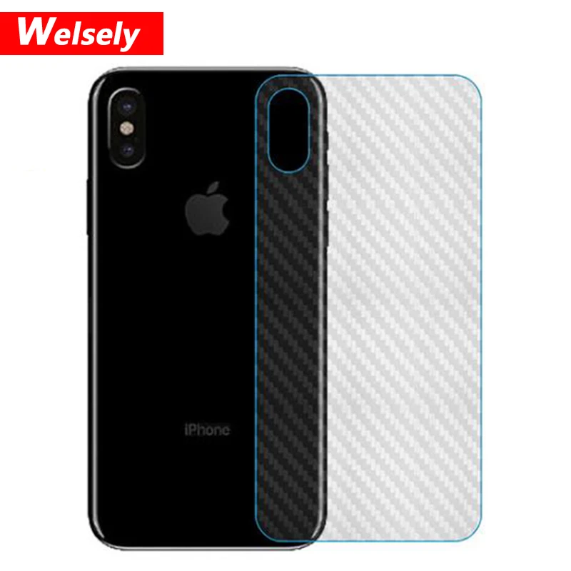 10Pcs Back Rear cover Protector Guard 3D Carbon Fiber Anti scratch
