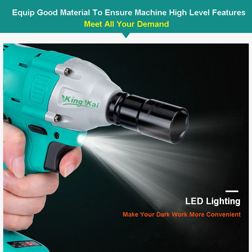 330NM Electric Cordless Lithium Battery Brushless Motor Impact Wrench-0 (10)