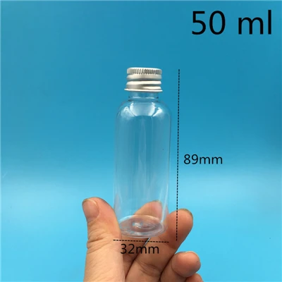 50 Buah 5ML 10ML 25ML 30ML 60ML 100ML 150ML Botol Parfum Minyak Kemasan Plastik Bening Kosong Wadah Kosmetik Gratis Pengiriman