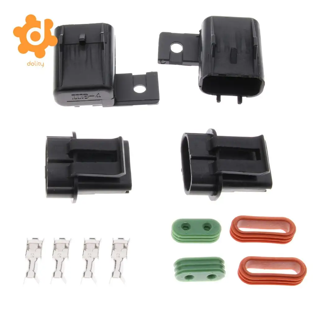2 Sets Car Boat JH7018 Middle ATO ATC Blade Fuse Box Block with Terminals