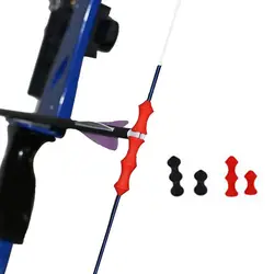 Finger Guard стрельба лук-инструмент силикагель ролики практичный 5*0,4*0,4 см силиконовый Открытый Охота случайный цвет стрельба из лука