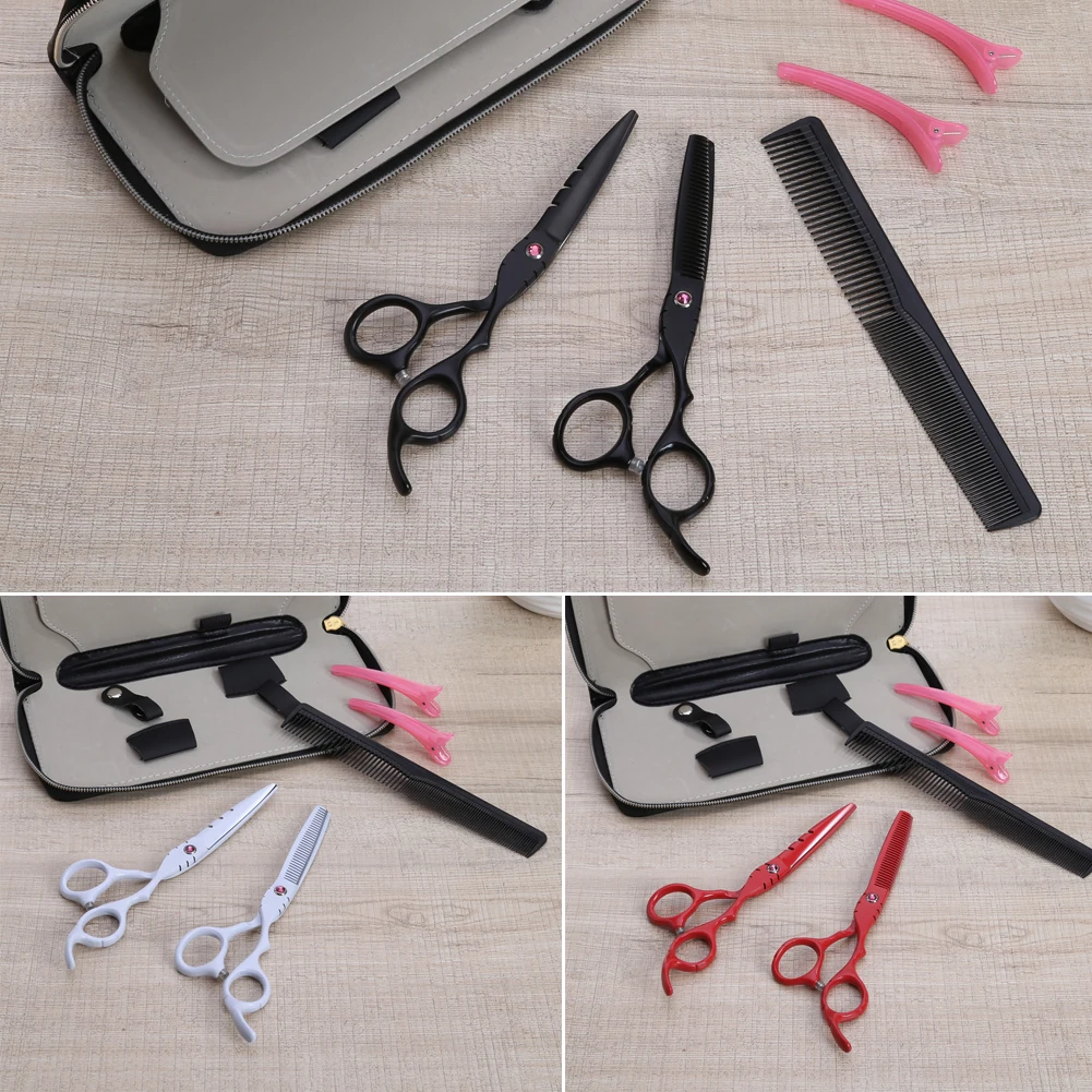 

6.0 Inches Salon Professional Hairdressing Scissors Set 62HRC Barber Hairdressing Hairstyle Thinning Cutting Shears Scissor