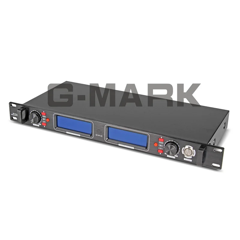 G-MARK Professional UHF Wireless Diversity Receiver System Microphone 2 Channels 2 Handheld Video Karaoke Top quality