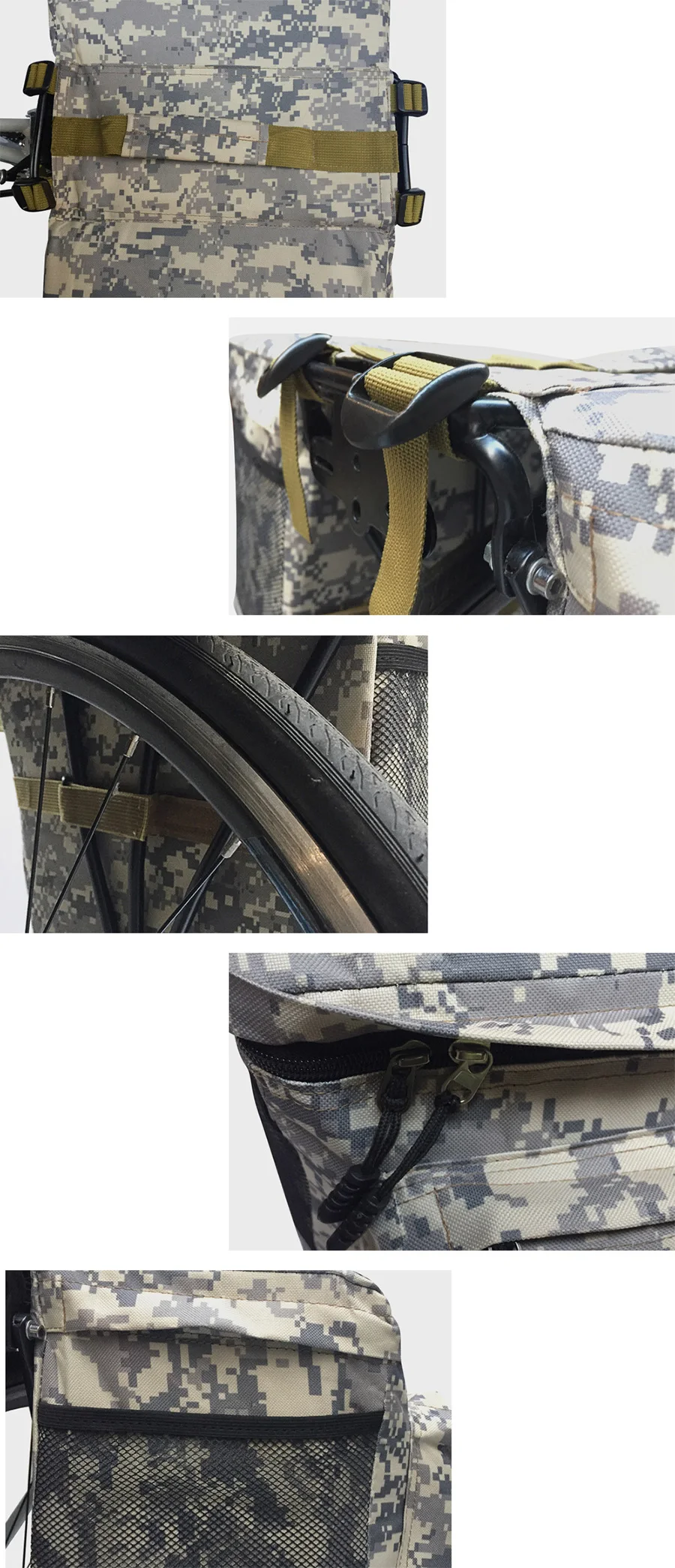 Sale NEWBOLER Cycling Bike Bicycle 43L Rear Bag Camouflage Tail Seat Trunk Pack MTB Rode Bike Travel Storage Box and Waterproof Cover 6