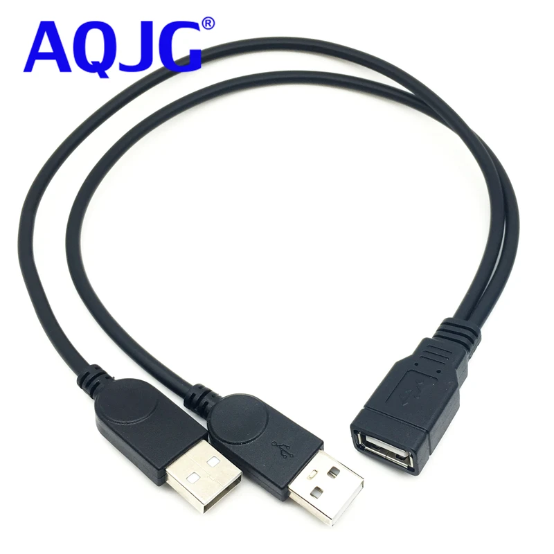 

USB 2.0 A Female to 2 Dual USB male Hub Power Adapter Y Splitter cable Cord Extension Cable HUB connector