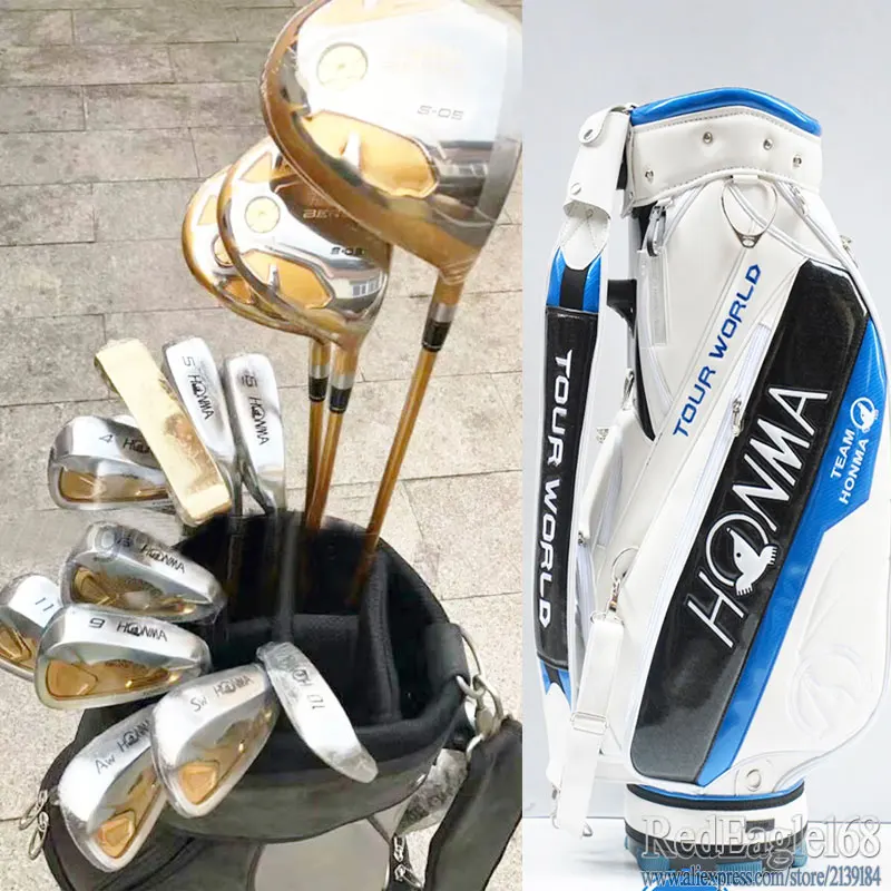 New Compelete club set HONMA S-05 4star Golf clubs Driver+Fairway wood+irons+bag+putter Graphite Golf shaft free shipping New Compelete club set HONMA S-05 4star Golf clubs Driver+Fairway wood+irons+bag+putter Graphite Golf shaft free shipping