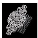 Ручной работы Великолепный лист Свадебная Расчёска для волос, Шпилька серебро невесты аксессуары для волос сияющая бижутерия со стразами свадебный головной убор RE3376