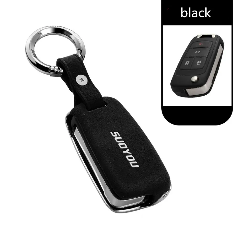 

For Chevrolet Cruze Aveo Trax Opel Astra Corsa Meriva Zafira Antara J Mokka Car Key Case Cover Genuine Leather Galvanized Alloy