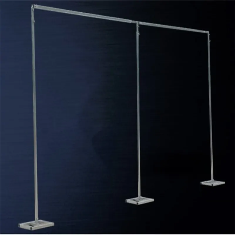 Goede 3 M * 6 M Bruiloft Draperie Pijp Stand Bruiloft Decor Piping frame voor drape Stainessstaal Bruiloft achtergrond Stand