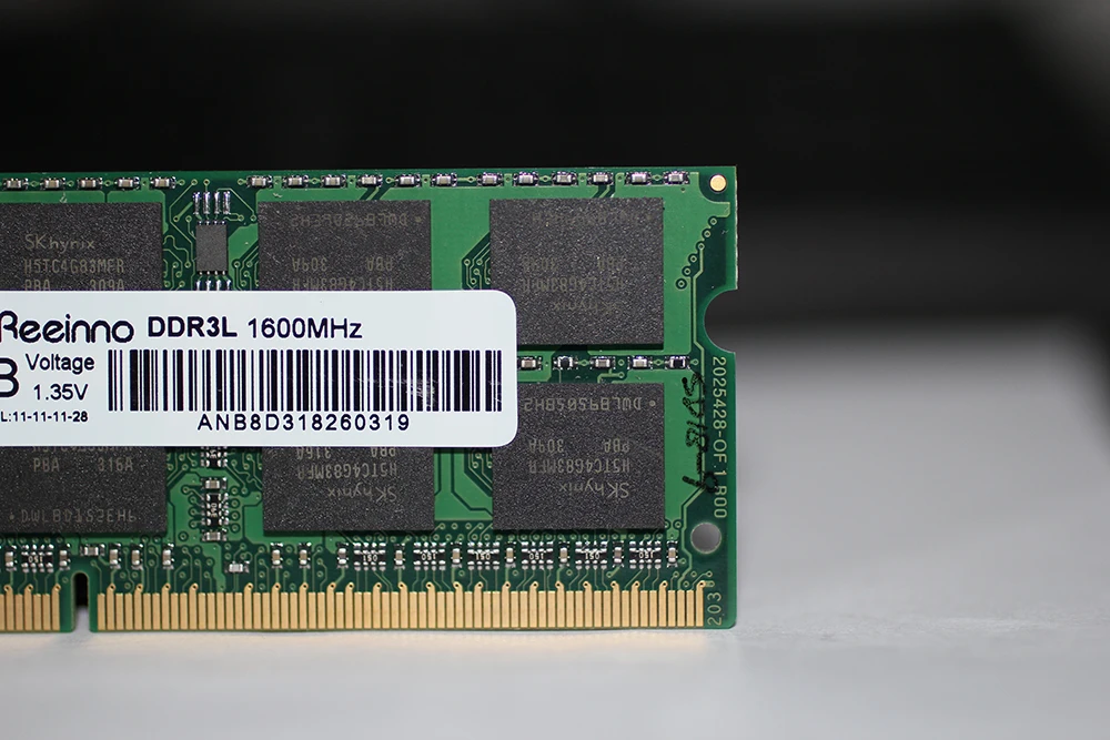 Оперативная память eeinno ddr3 8 Гб 1600 МГц 1,35 в NON-ECC 12800 МБ/с./с 204pin пожизненная гарантия Одиночная Память ОЗУ ноутбук Прямая поставка с фабрики