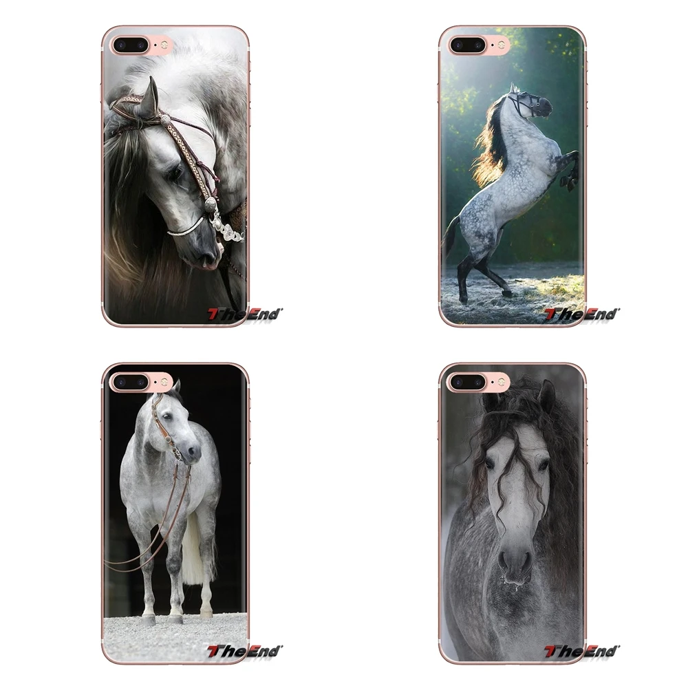 Soft Cases Covers Running Dappled Horse Art Poster For LG Spirit Motorola Moto X4 E4 E5 G5 G5S G6 Z Z2 Z3 G2 G3 C Play Plus Mini |