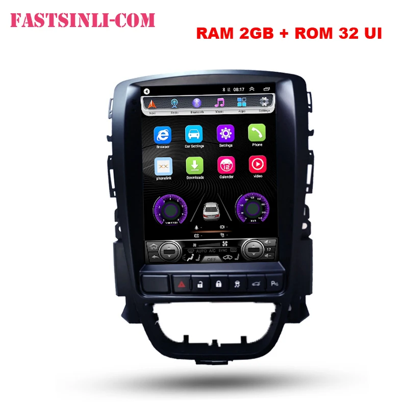 Clearance 64GB Android8.1 Car Multimedia GPS For Opel Astra J Vauxhall Buick Verano 2009-2014 Radio Vertical screen 3