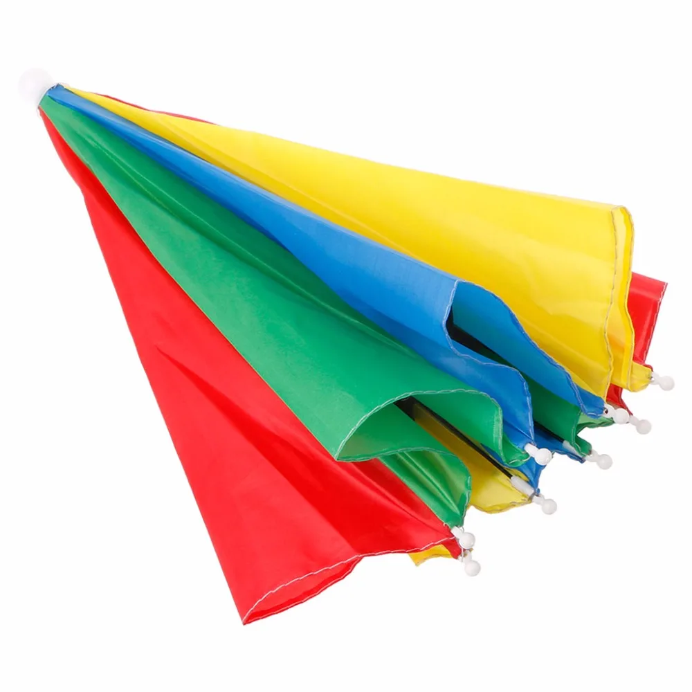 

New Foldable Headwear Sun Rain Umbrella Hats Hands Free For Fishing Hiking Beach Home Rain Gear Umbrellas C42