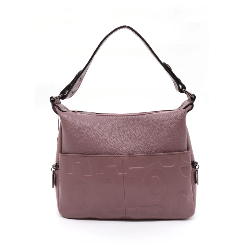 

YOUMEIYOUPIN Taro Purple Woman Bag Bucket Bag Tote Bag Work With Printed Letter Element Zipper Closing Bag Pleated Garnish