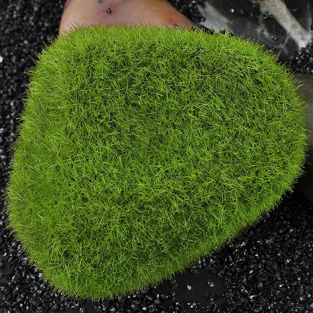 Green Plant Foam Balls Artificial Moss Ornament Fish Tank