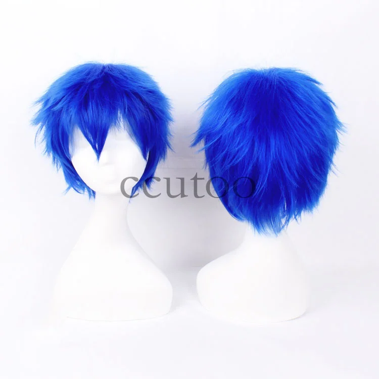 Ccutoo 1" куроко Tetsuya синий короткий пушистый лохматый слоистых теплостойкость Волокно Синтетические волосы Косплэй парик - Цвет: P4/24