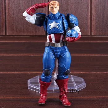 

Marvel Action Figures Avengers Assemble Figure Avengers Series Figma NO.007 Captain America Toy Amazing Yamaguchi Toy 16cm