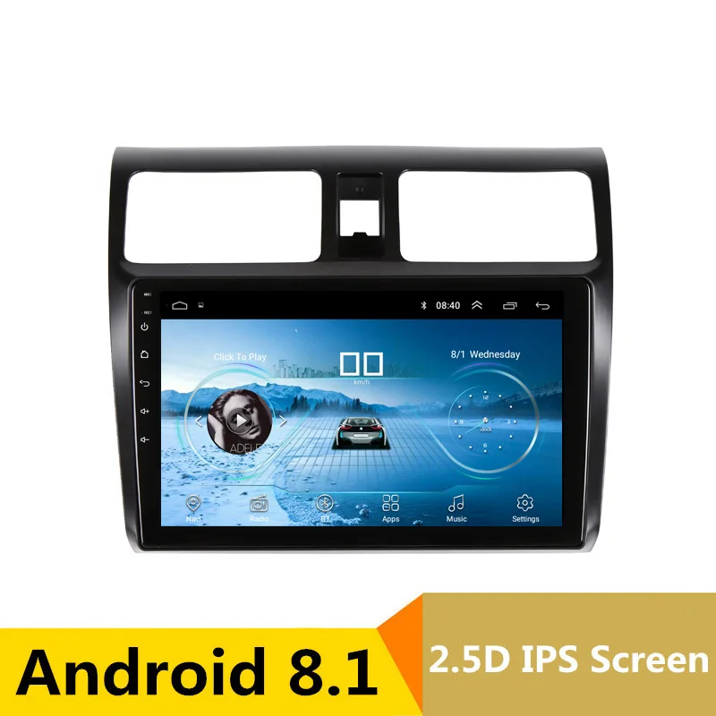 

9" 2.5D IPS Screen Android 8.1 Car DVD Player GPS for SUZUKI SWIFT 2005-2010 headunit audio car radio stereo navigation wifi BT
