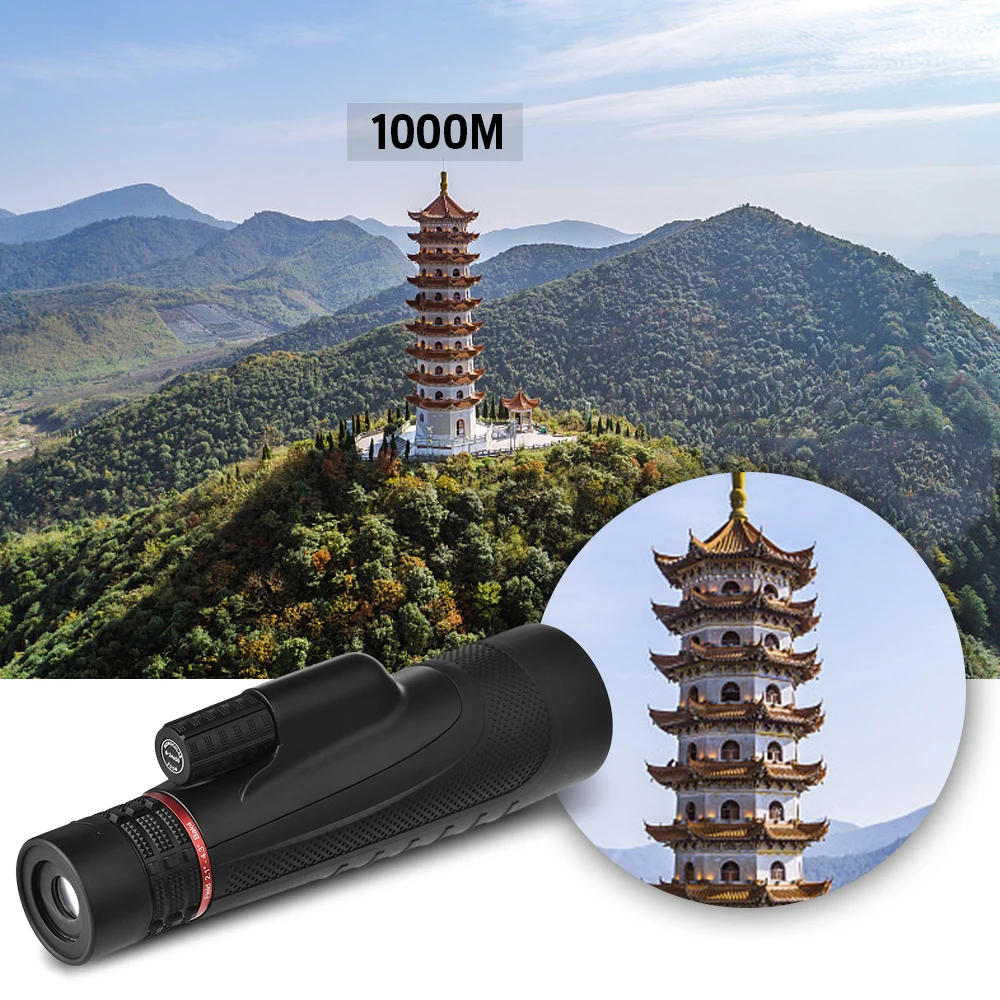 Pro 8-24x50 Zoom уличный Монокуляр Телескоп для охоты, походов, Кэмпинга птица монокулярный прибор наблюдения портативный оптический прибор Telescopio