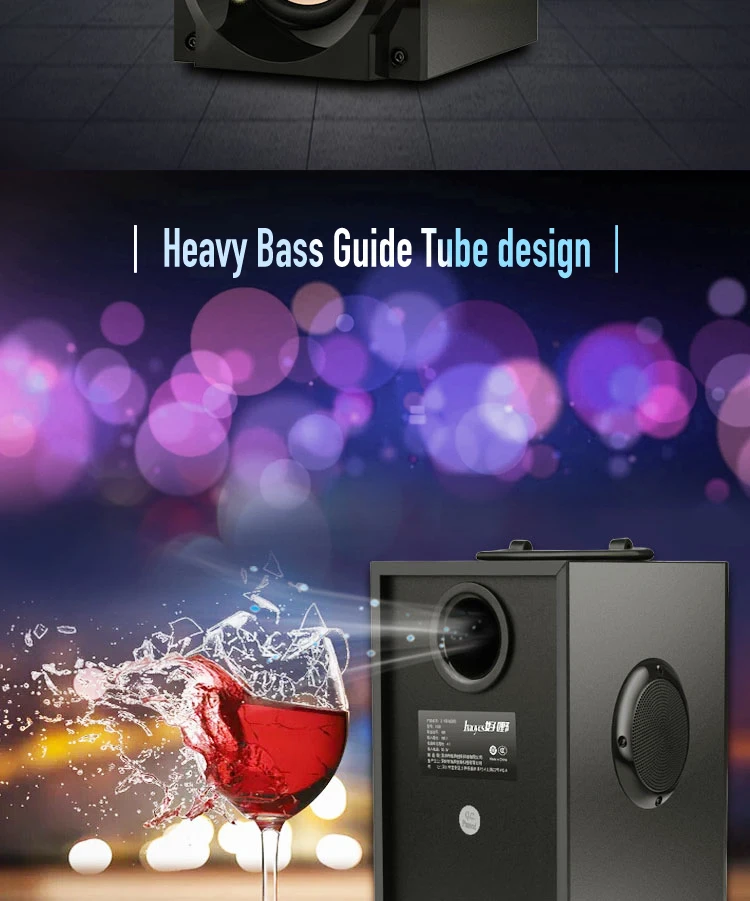 Haoyes A100 Wireless bluetooth Speaker Portable Music Player Heavy bass Stereo Surround Sound FM TF AUX USB Remote Controller