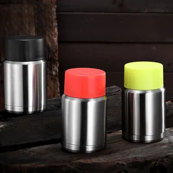 

500ML Sports Bottle With Spoon Stainless Steel Outdoor Portable Water Cup Creative Kettle Flagon Travel Cup Durable Bottles