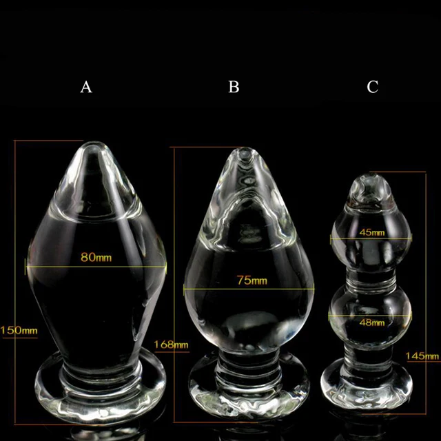 Glass bottlles designed as sex toys