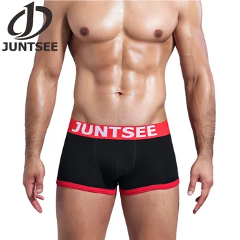 

6Pcs JUNTSEE Men's Underwear Cotton Boxer Shorts Mix colors J8003