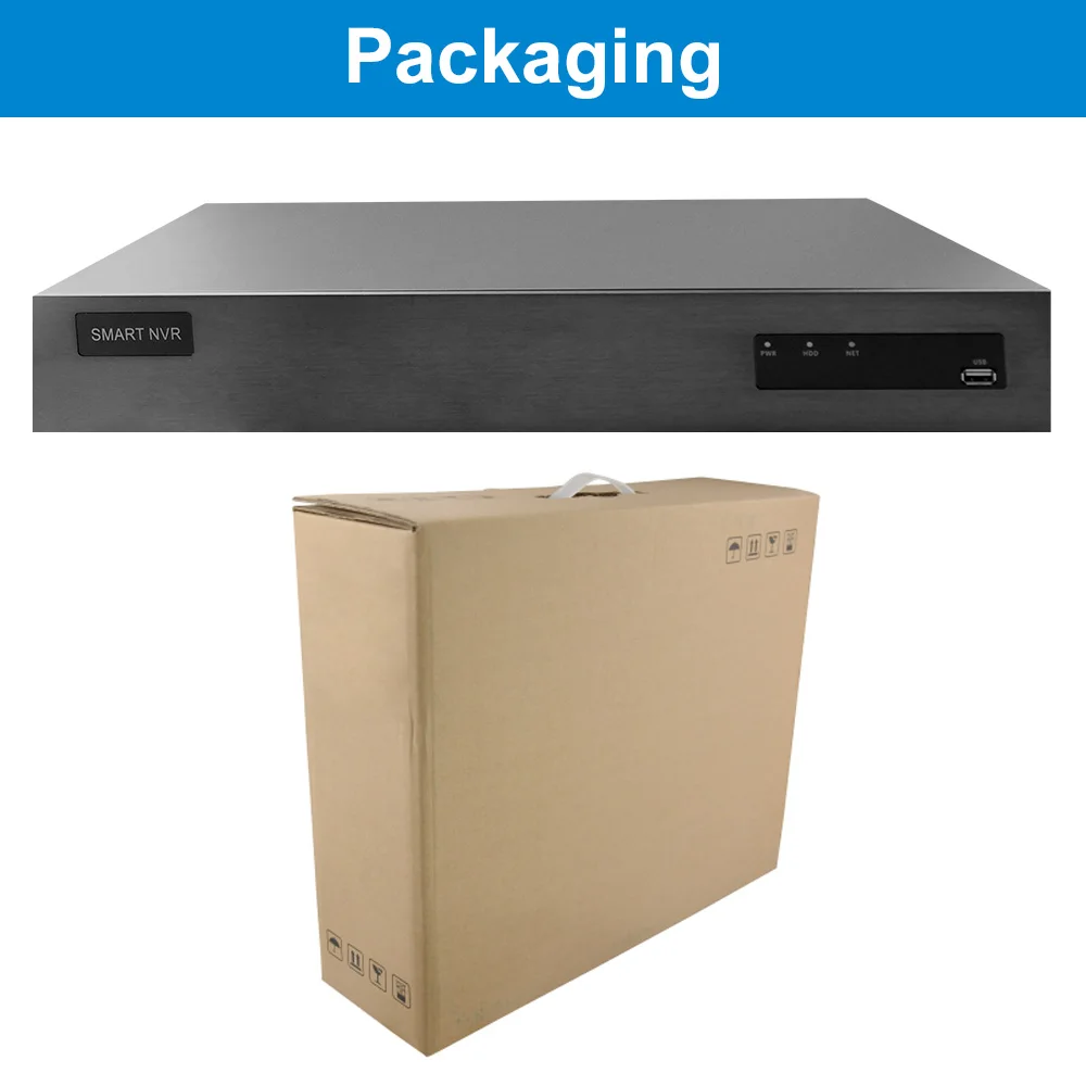 36CH 4 K NVR с 4CH 1080 P распознавание лица сетевой рекордер H.265 Интеллектуальный анализ