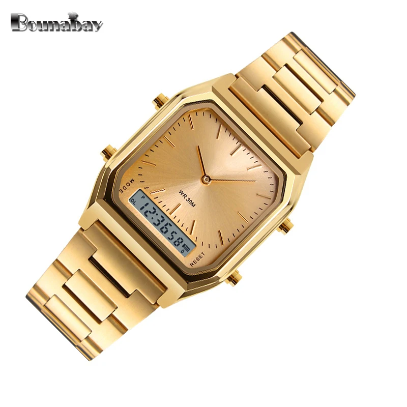 Bounabay 2017 waterproof automatic watch for man quartz wristwatch mens famous brand watches topmerk tag original